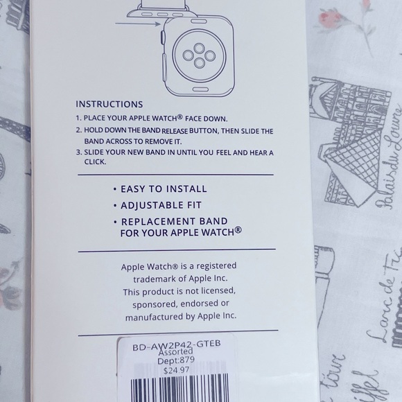 Posh Tech 2- Replacement Band for Apple 🍎 Watch - Picture 5 of 9